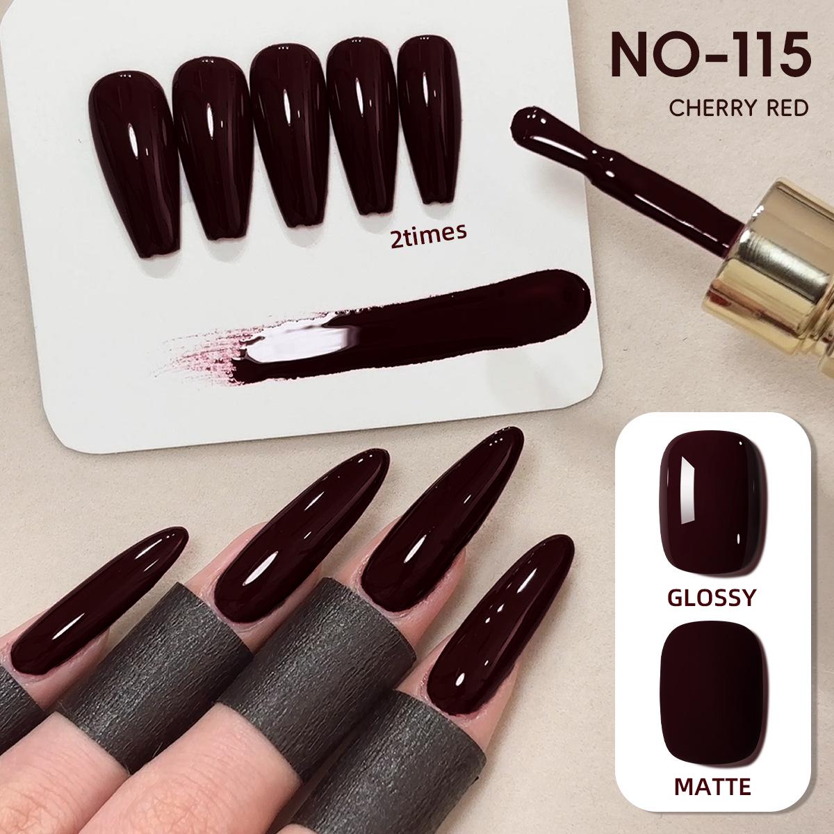 

2025 Carmine Red Phototherapy Gel – Popular New Nail Salon Shade