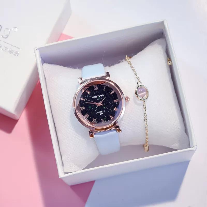 Starry sky watch women's fashion trend retro atmospheric ins style Korean version simple temperament girl student