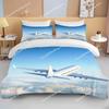 fashion 3D Printed Airplane Plane Bedding Set Cartoon Duvet Covers With Pillowcases Soft Bedclothes Custom Bed Linen Drop Ship02