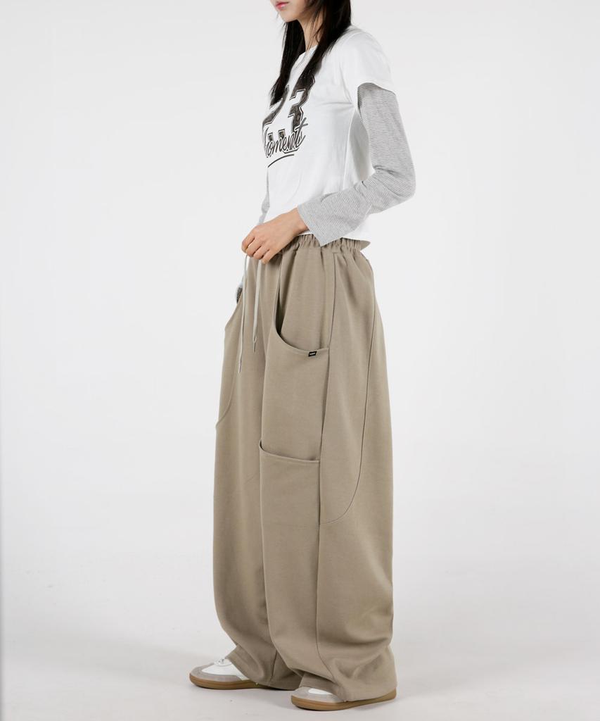 UMM Women'S Double Pocket Balloon Fit Training Pants 3 Colors