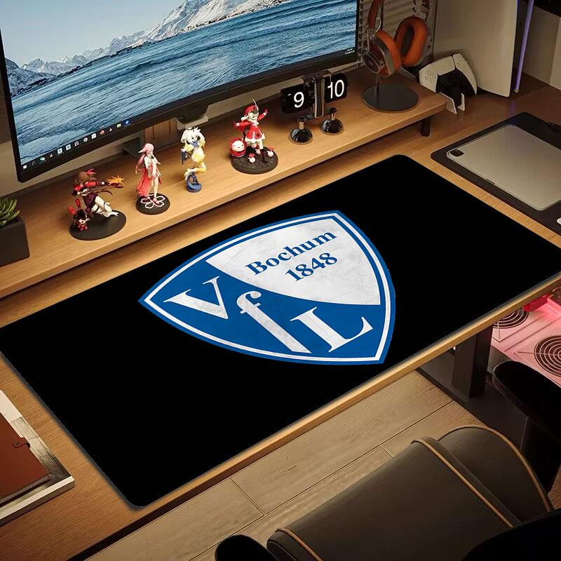 Bochum Mauspads, Große Gaming Schreibtischmatte, Rutschfestes XXL-Mauspad für Laptop & Tablet, Mini-PC-Spielmatte mit Genähten Kanten