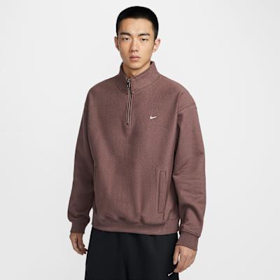Nike Swoosh Fleece Lined Knitted Fabric Soft Sweatshirt Men s S