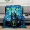 1Pc donniedarko Print Flannel Blanket, High quality Comfortable for All Seasons, Home Decor, Warmth and Comfort, Perfect for Christmas Gifts