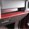 Under Center Console Dashboard Trim Strips for Ford F150 2015+ Red Carbon Fiber
