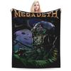 Killing Is My Business  Rock Band Blanket Flannel Megadeths Lightweight Throw Blanket for Car Sofa Couch Bedspread