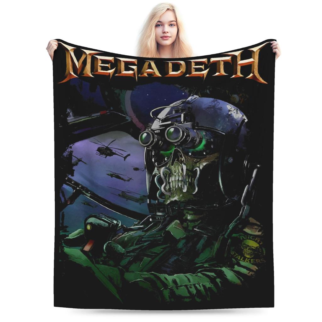 Killing Is My Business Rock Band Blanket Flannel Megadeths Lightweight Throw Blanket for Car Sofa Couch Bedspread