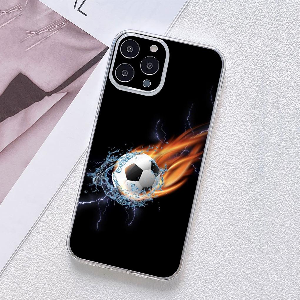 Soccer Football Love Phone Cover Casing for Motorola Moto G13 G14 G53 G54 G62 G72 G82 G84 E13 E20 G42 G32 G23 G22 Soft TPU Case