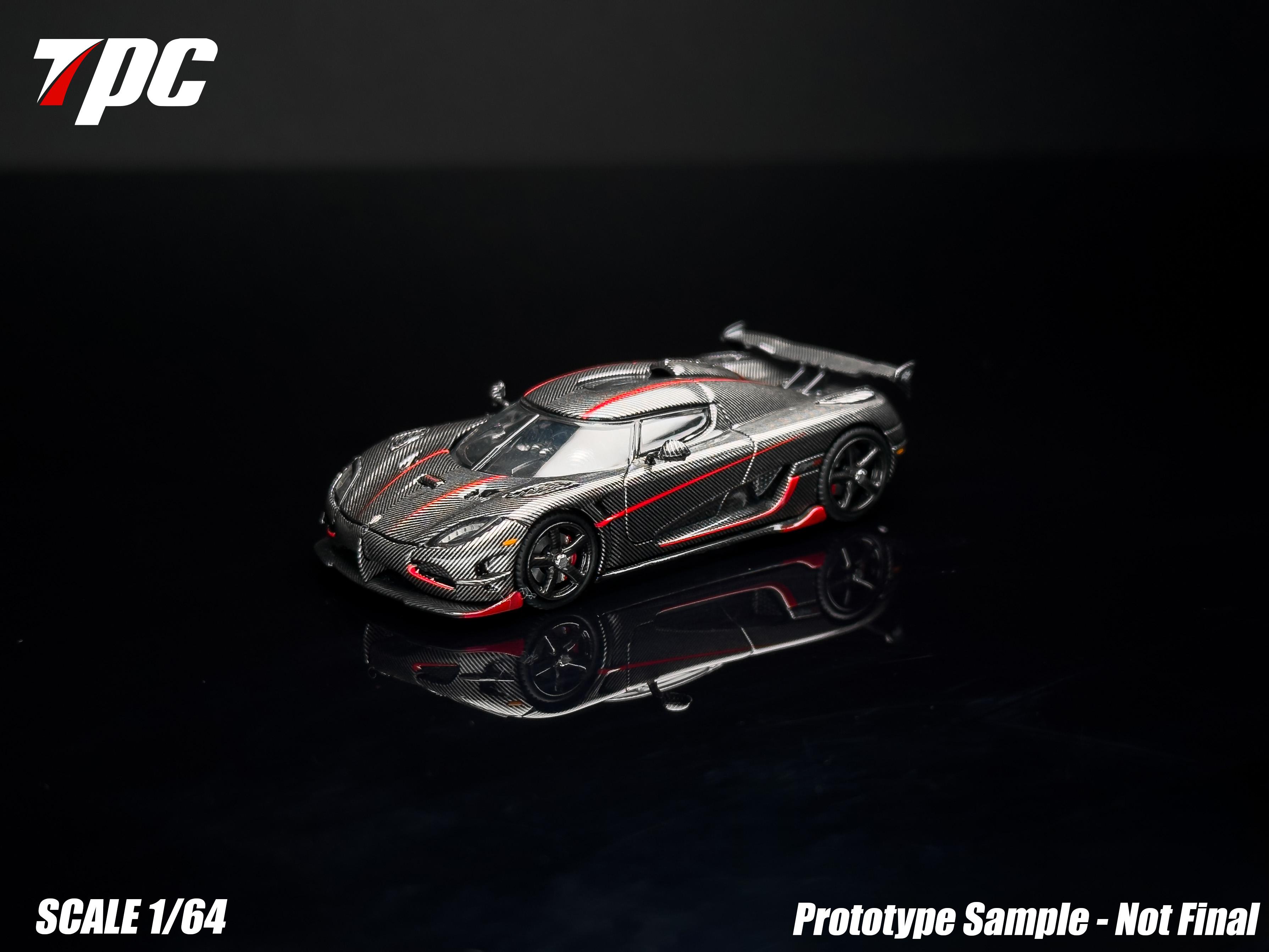 ABBR1 TPC 1:64 Agera RS Blue /Red Model Car