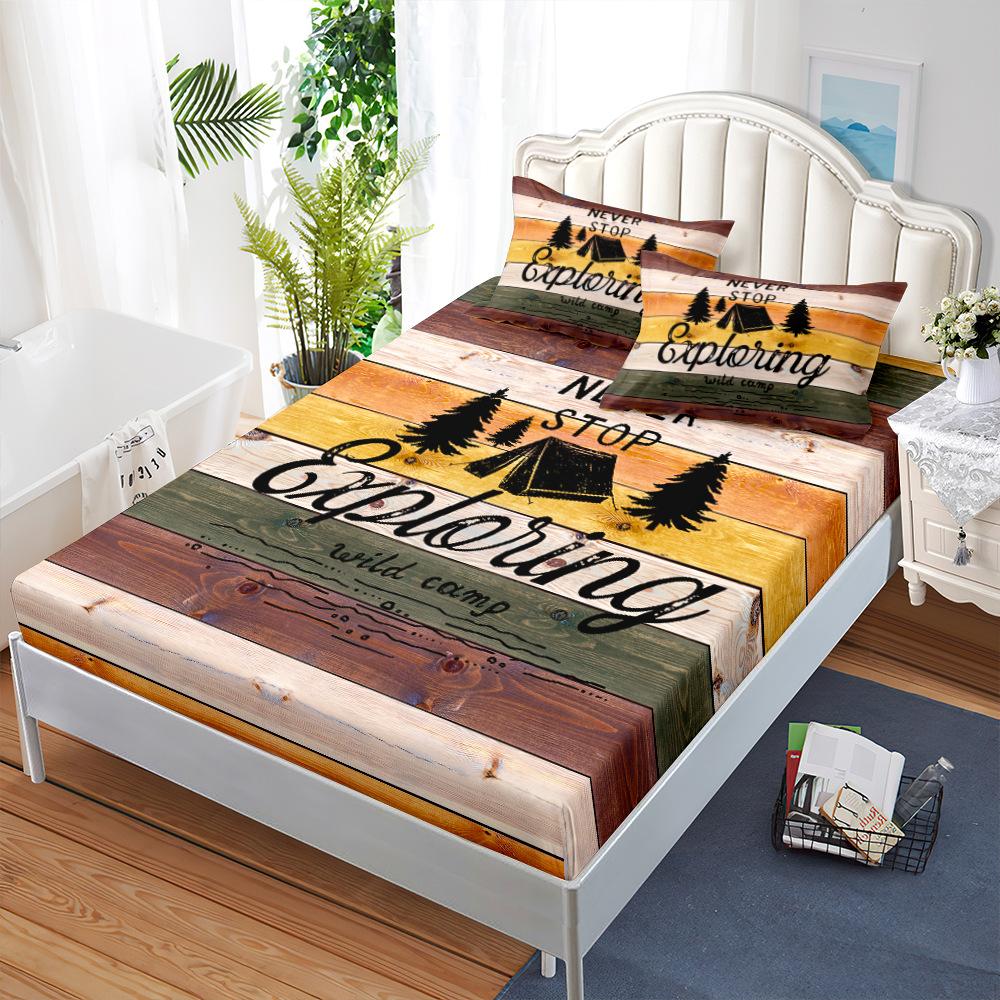 Mattress Mattress Cover Three-Piece Rv Travel Mattress Protective Cover Sheet 100*190*40cm*1 Pillowcase 51*75cm*1