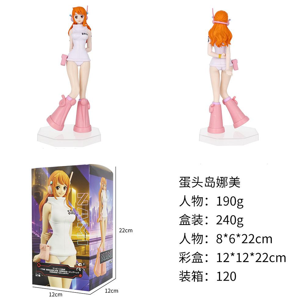 18CM Anime One Piece Jewelry Bonney Figure THE GRANDLINE SERIES Future Island Egghead Chapter Series Toy Model Aciton Figure With box