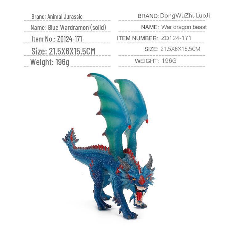 Kids' Jurassic Dinosaur Model Set: Plastic Flying Dragon & Wild Animal Figures