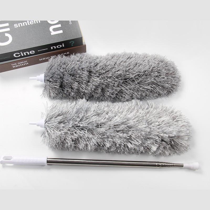 280Cm Dust Dusters With Extension Pole Retractable Dust Removal Brush Microfiber Dusting Brush Reusable Ceiling Cleaning Tool