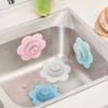 1PC Silicone Hair Catcher Drain Cover No Electricity Needed with Suction Cup Plastic Hair Blocker for Bathtub and Shower