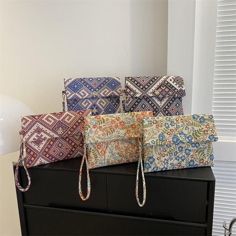 Handbag Casual Fashion Retro Unique Print Delicate Classic Flower Style Girl