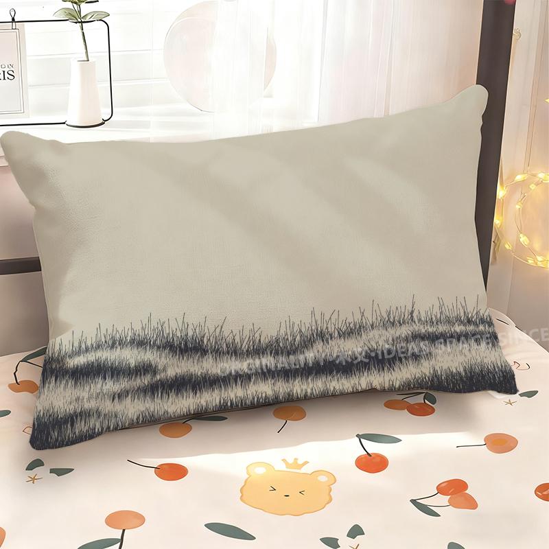 Grass Pattern Rectangle Pillowcase Suitable For Sofa Bedroom Car Pillow Cover Cushion Rectangular Back Cushion