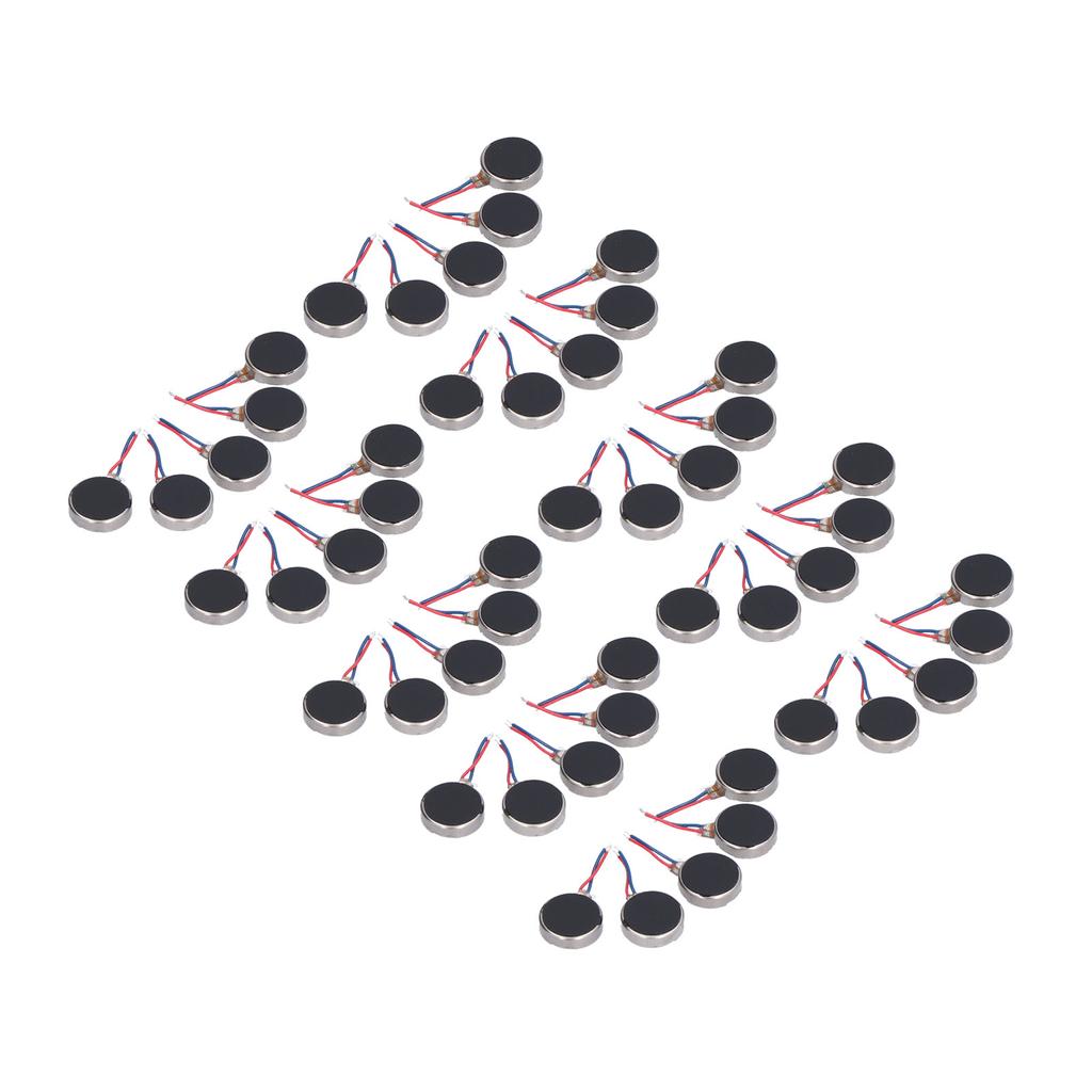 50Pcs Mini Vibration Motors DC 3V 10x2.7mm Anti Interference Small Lightweight Low Noise Micro Vibrating Motor