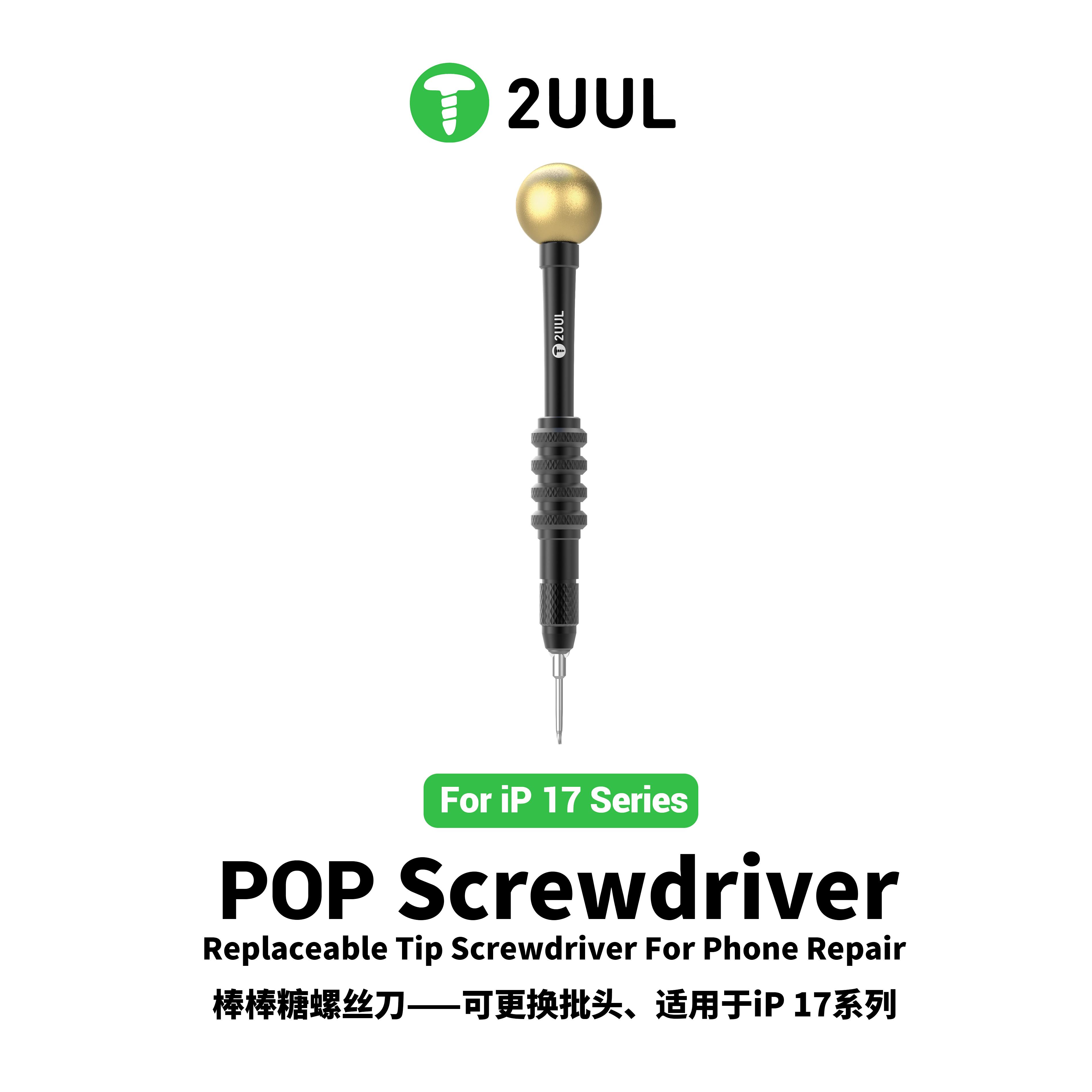 2UUL SD87 POP Precision Screwdriver Suitable for iPhone 17 Tail Plug Strong Magnetic Screwdriver Mobile Phones Repair Tools kit