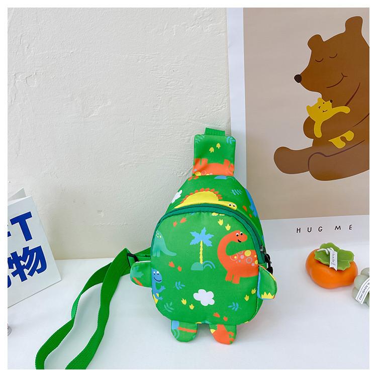 Dinosaur Cartoon Jurassic Kids Chest Bag With Oxford Material Casual Gift Girl