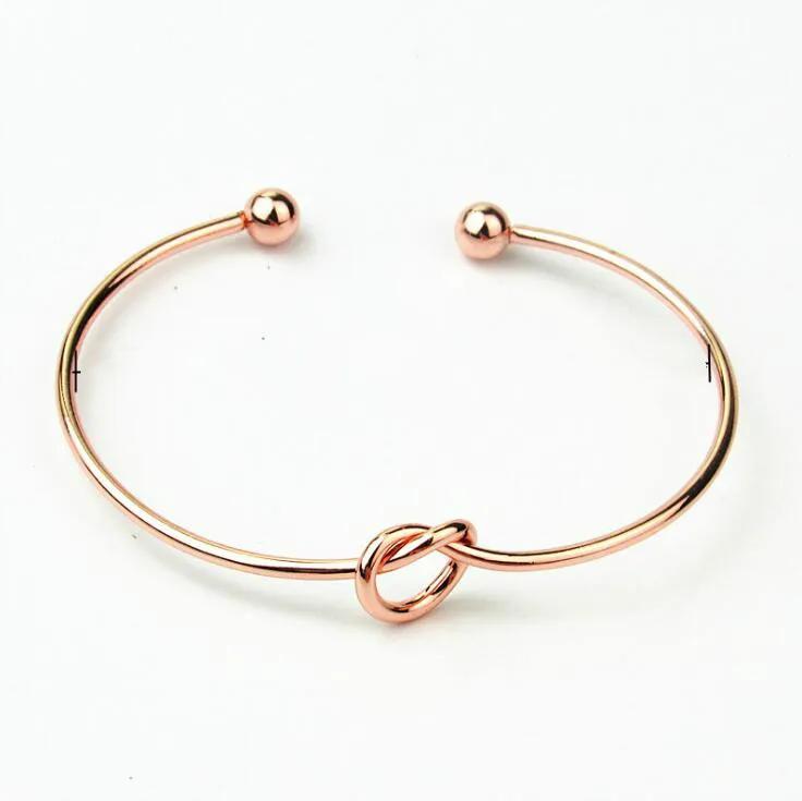 2026 Love Knot Simple Knot Ladies Gold Bracelet and Bracel Bracelets for Women Charms for Bangles