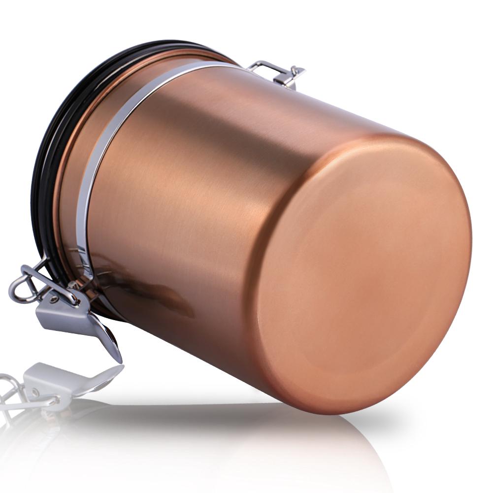 1.5L 304 Stainless Steel Airtight Coffee Beans Container Storage Canister Can