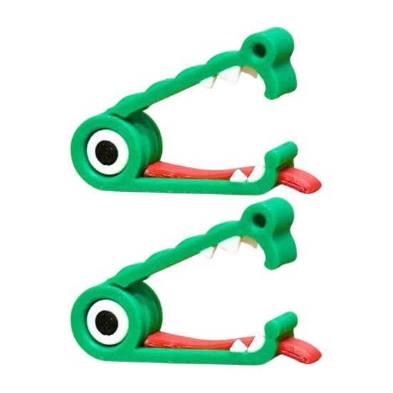 1/2/3/4/5Pcs 3D Printed Crocodile Cable Organizer Reusable Earphone Charging Cable Power Cord Holder Clip Fixator Keeper Wire Management Tools