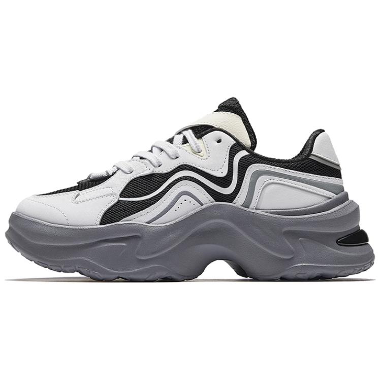 Anta Versatile Fashion Series Bunny Lightweight Low-Top Casual Shoes Women sneaker Gray Black 922518812-1