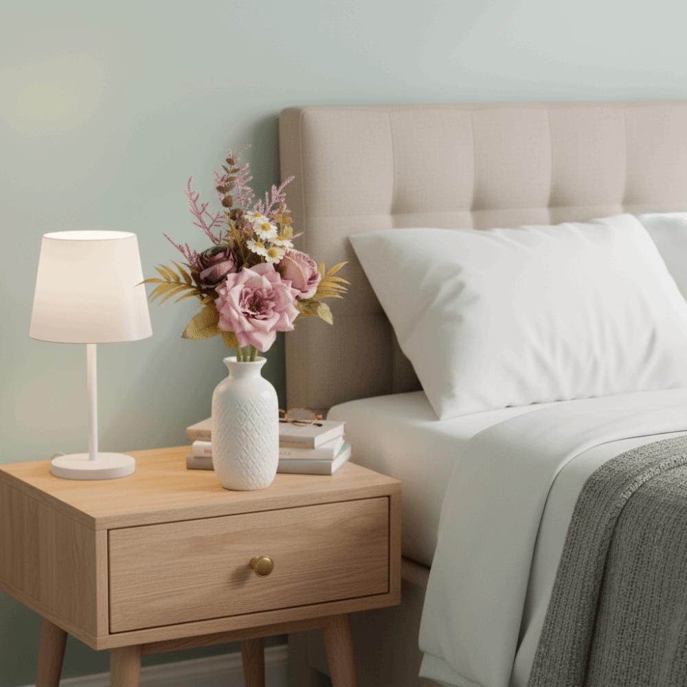 Real Touch Fake Floral Bouquet Lifelike Simulation Rose Flower Rose Reed Hybrid Home Decoration