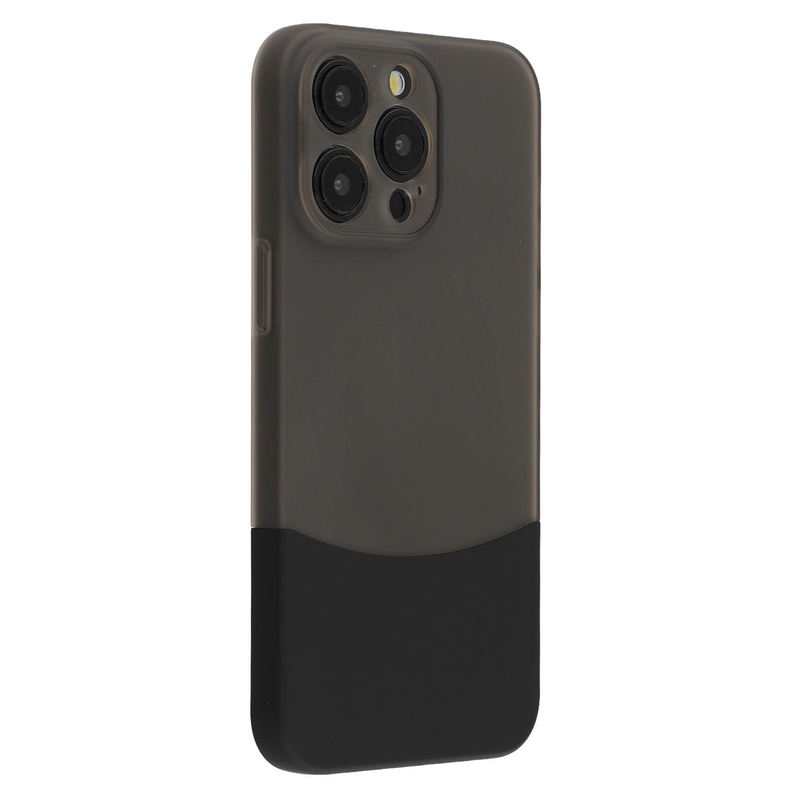 

For iPhone 14 Pro Case Dual Color Splicing Matte PC Phone Cover Precise Cutouts As Shown D