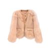 European and American popular French small fragrant style imitation fur jacket women's design sense fur integrated top to keep warm
