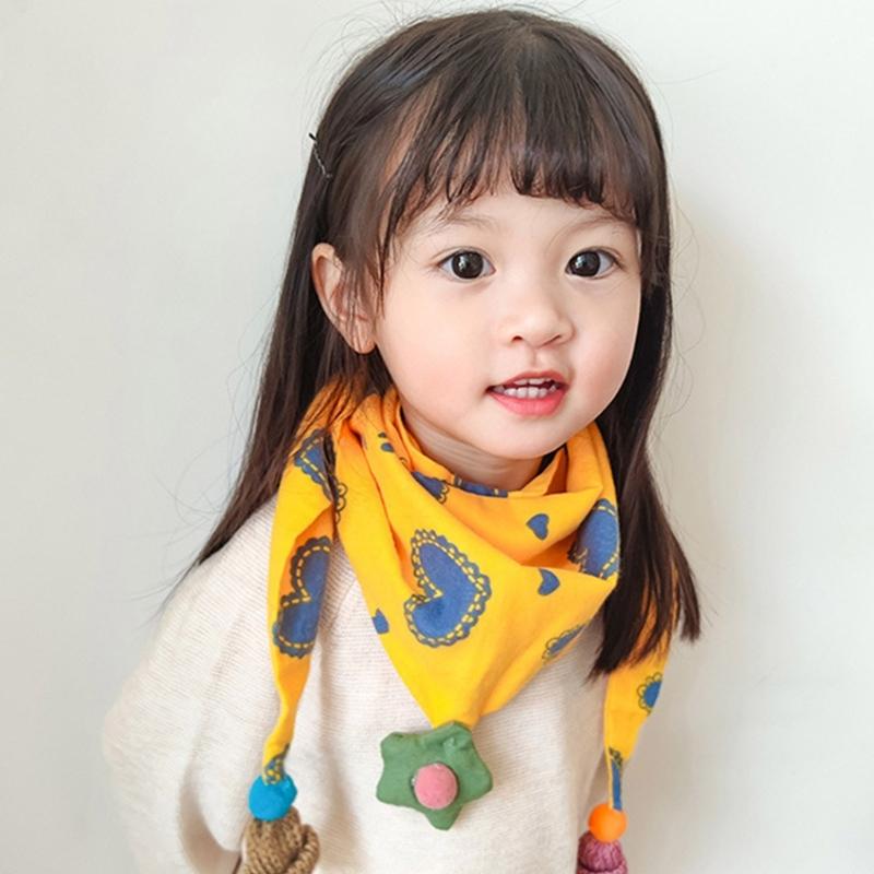 Cute Children Scarf Versatile & Warm Shawl Cotton Baby Neck Towel Multi Functional Scarf Lightweight for Boys & Girls