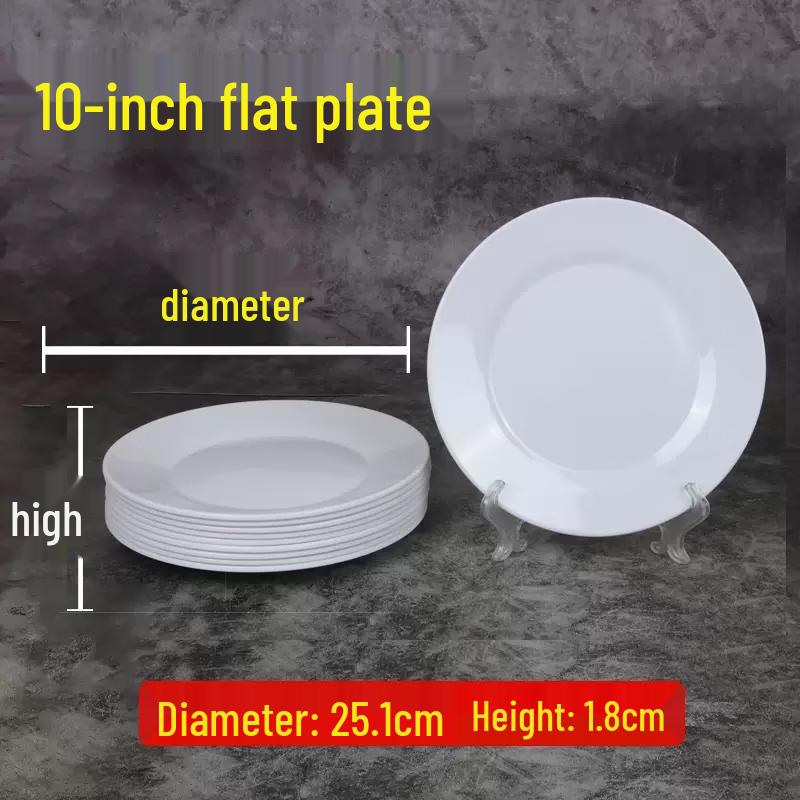 Commercial Melamine Round Dinner Plate