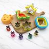 Colorful Cartoon Animal & Flower Sandwich Mold Set - Stainless Steel