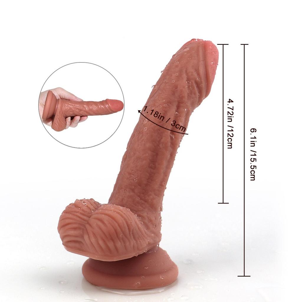 Realistic Soft Silicone Dildo Adult Sex Toy Suitable for Both Men and Women