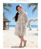 Girls' Summer Tank Top Skirt 2026 New Style Children's Sweet Little Girl Seaside Sprinkle Silver Flower Flying Sleeve Dress