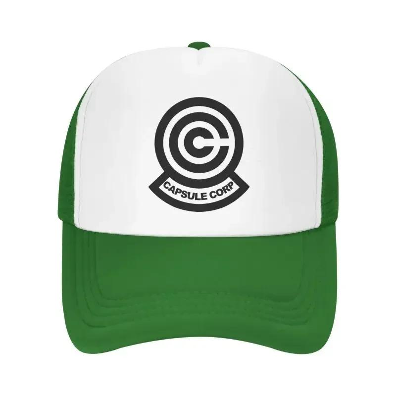 Capsule Corp Netz-Baseballkappe Unisex Hip-Hop Snapback Kappen Sommer Atmungsaktiv Sonnenschutzmütze Anime DBZ Trucker Verstellbare Hüte