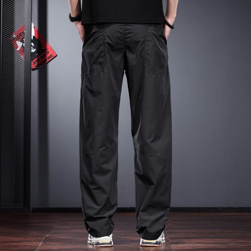 Jielunuo Men's Quick-Dry Straight-Leg Outdoor Casual Pants