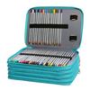 Multifunction Large Artists Pencil Case Large Capacity Pencil Holders 252 Compartments Zippered Pencil Organizers Bag