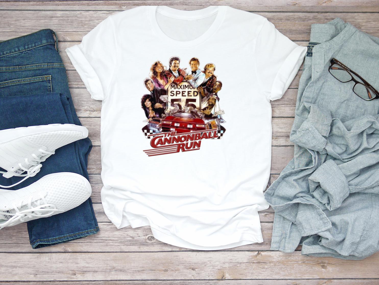 26 The Cannonball Run Movie Poster short sleeve Men T-Shirt G019 Unisex T-Shirt XXXXL