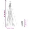 LED Christmas Tree with Ground Spikes 1534 Warm White LEDs 500 cm