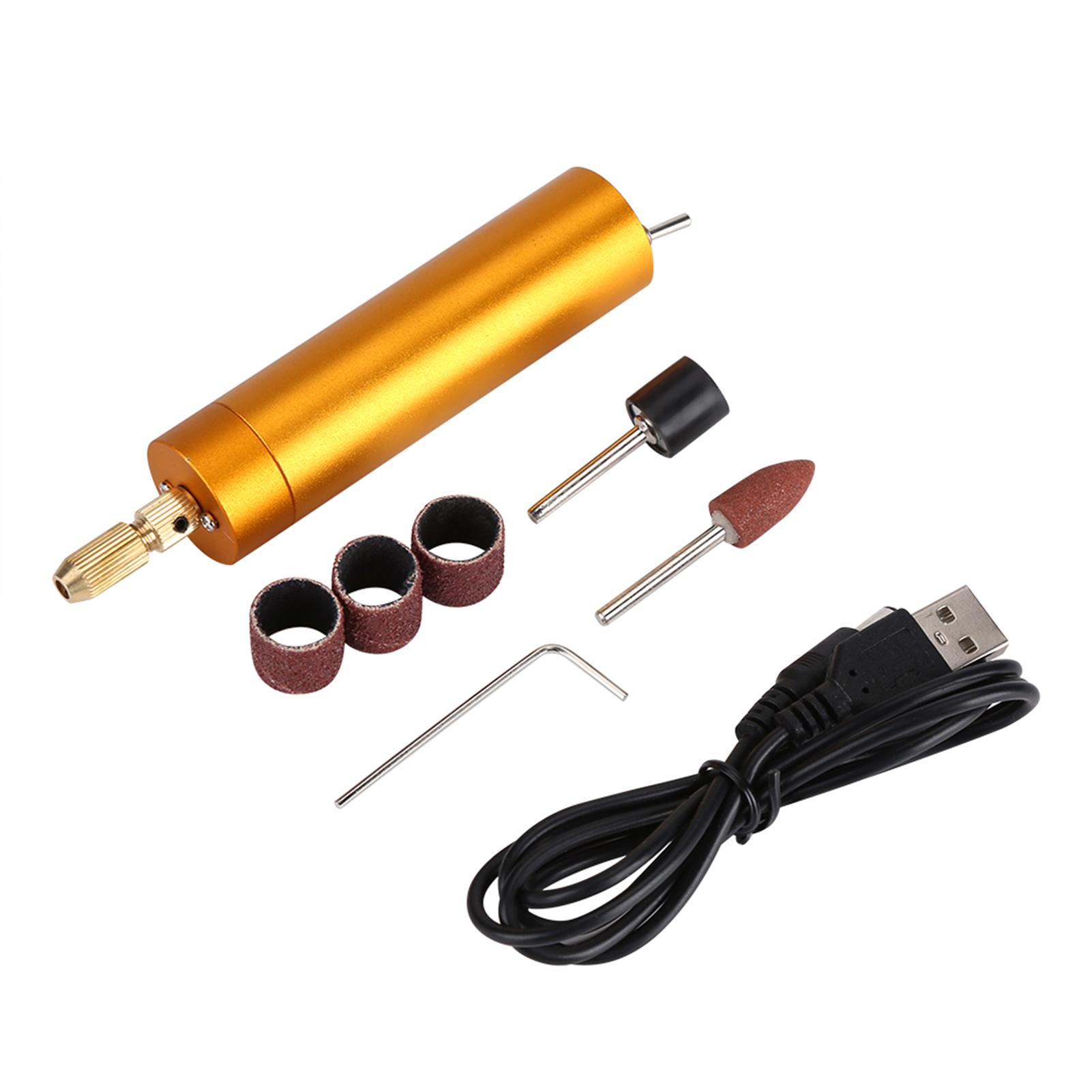 

USB Electric Drill Grinding Polishing Engraving Machine Tools Set Gold
