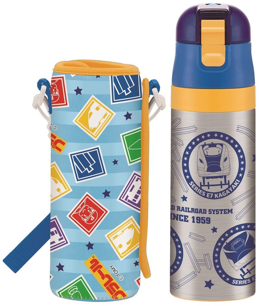 Skater Stainless Steel Water Bottle for Direct Lightweight and For Comes with Special Keeps Water Sports Water Kids, Drinking, 470ml, Plarail,