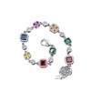 European and American Light Luxury Color Zircon Bracelet Women's Fashion Geometric Diamond-encrusted Dopamine Jewelry Trend Jewelry 2026