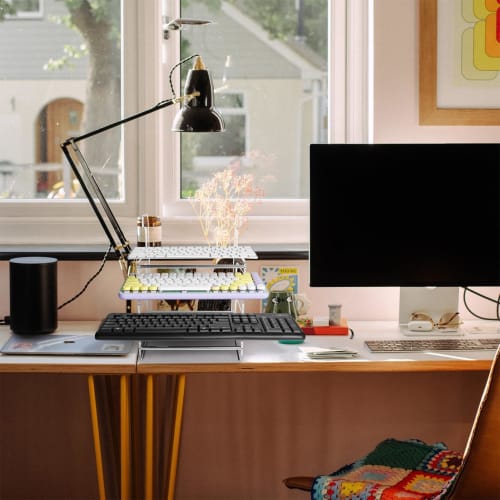 3-Tier Keyboard Stand, Acrylic Keyboard Organizer | Acrylic Storage Rack Display Stand Holder - Mechanical Computer Test Board Stand, Display Stand Ho