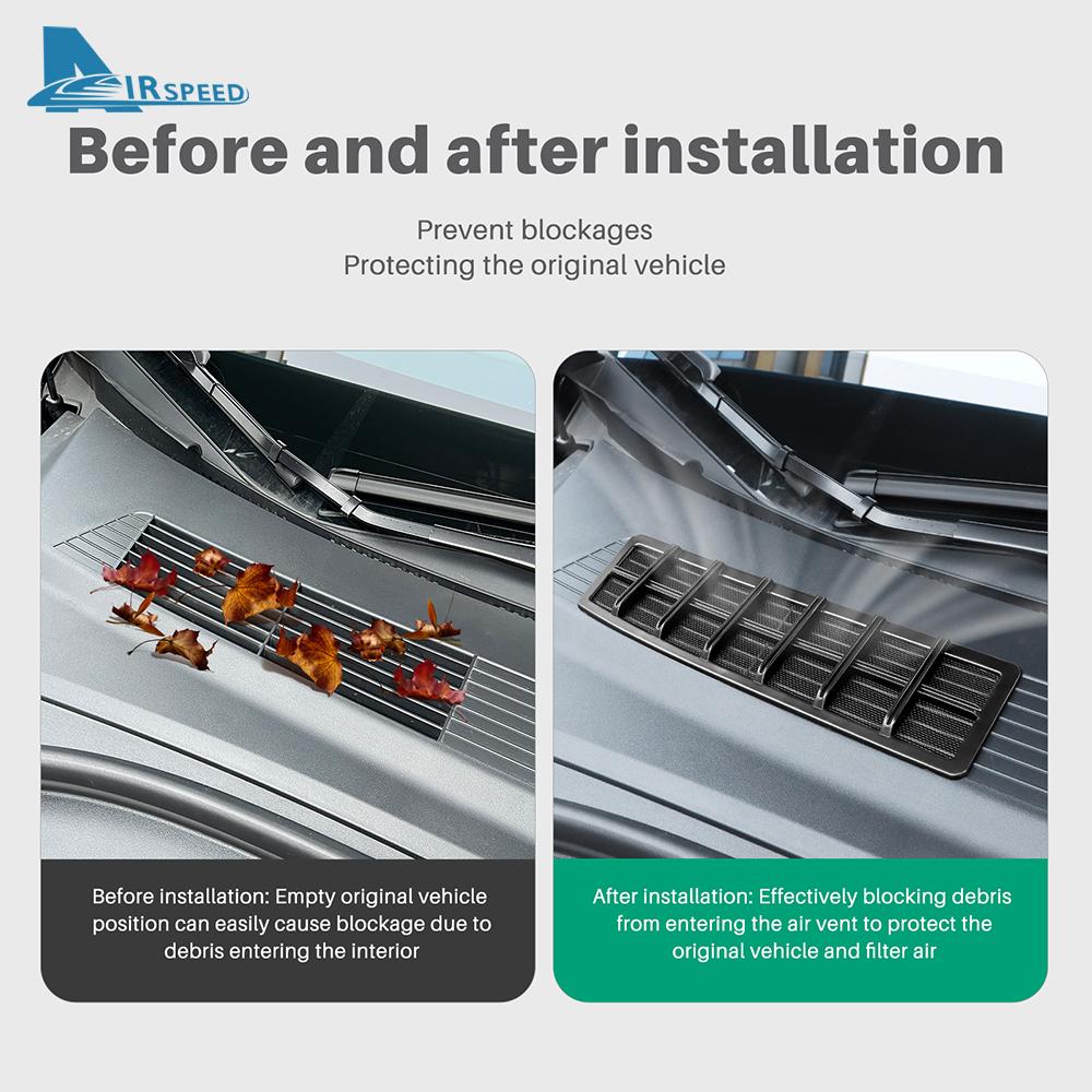 Anti-insect Air Inlet Protector Cover For Tesla Model 3 Highland 2025 Front Trunk Air Vent Intake Grille Filter Net Insect-proof
