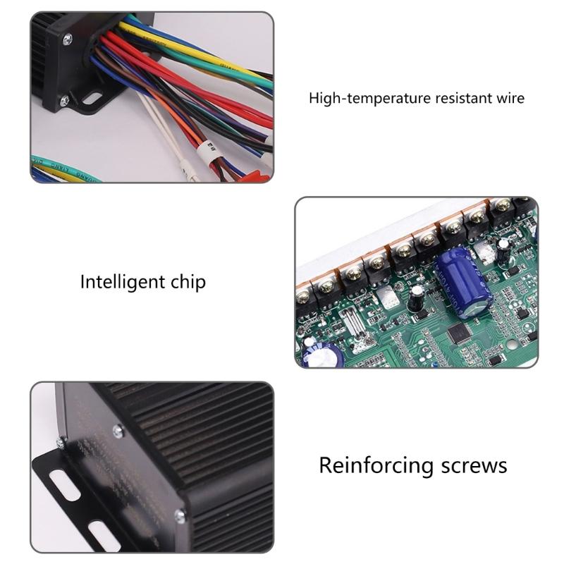 1200W Double Row Motor Controller With Anti Theft Alarm Cruise Control IP65 Waterproof For E Scooter E Bike Applications