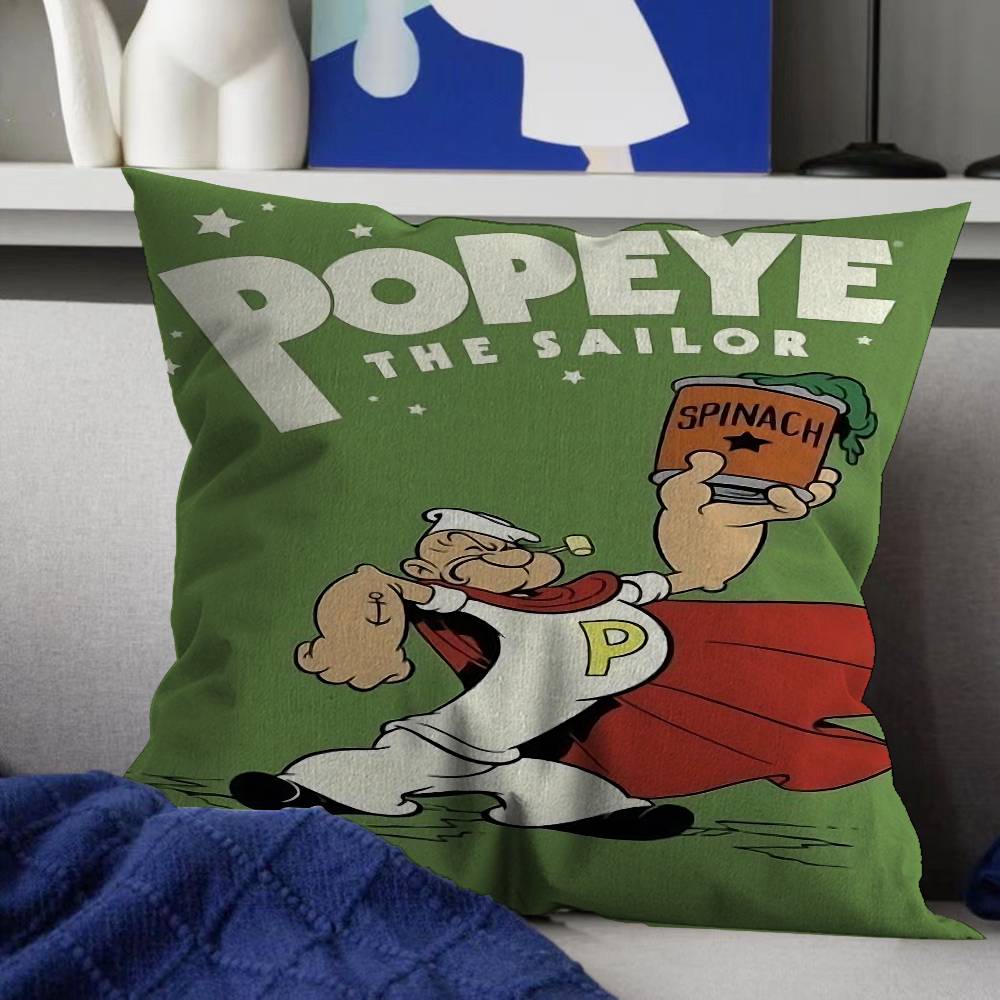 Anime PPopeye The Sailor Pillow Cushion Cover Pillowcase Living Room Sofa Home Decor Customized