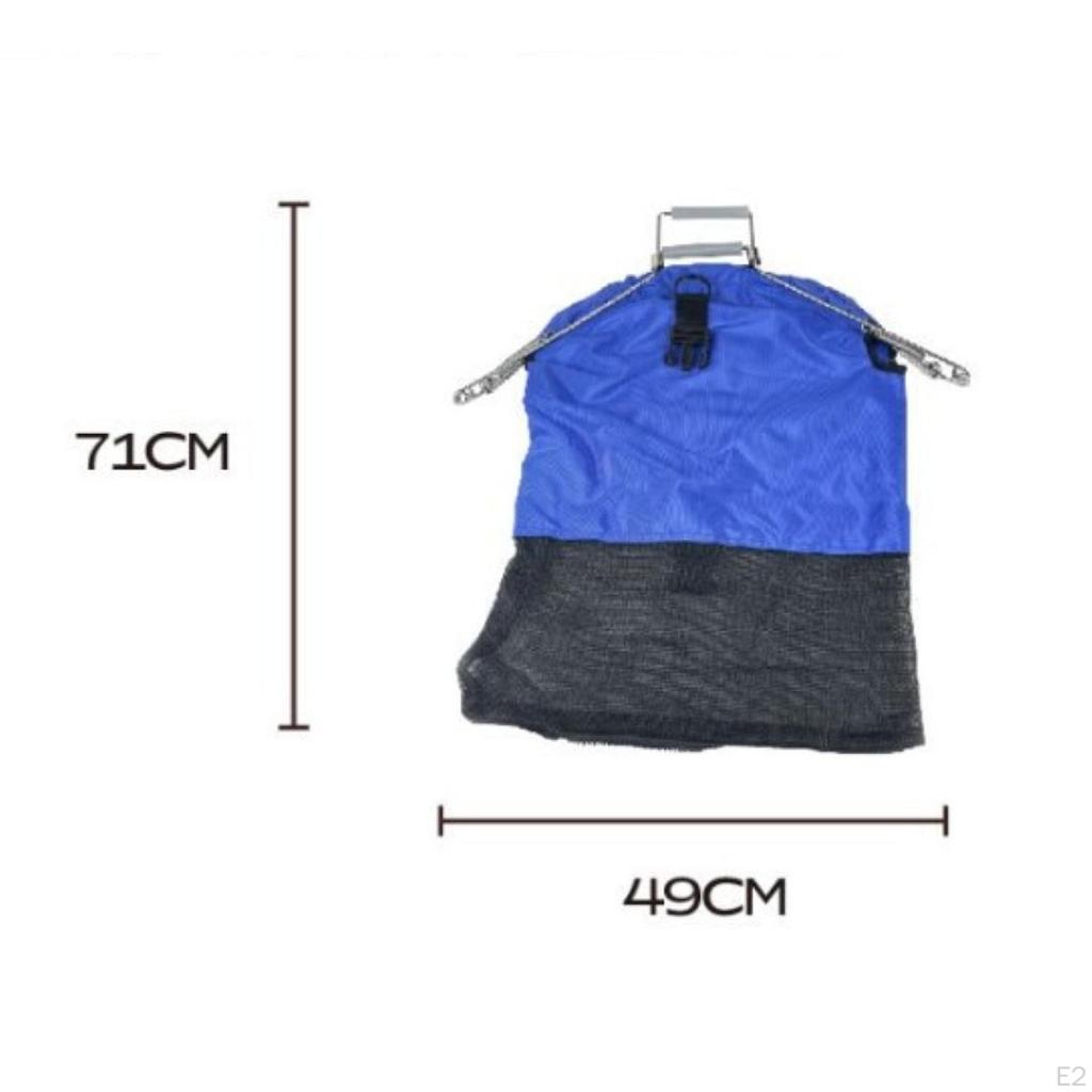 Fishes Lobster Bag Diving Snorkeling Spring Handle Fishermen Portable Fishing Supplies Quick