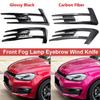 Front Bumper Fog Light Grilles Grill For VW Volkswagen Golf 7 MK7 GTI 2014 2015 2016 2017 Fog Lamp Eyebrow Wind Kinfe Cover Trim