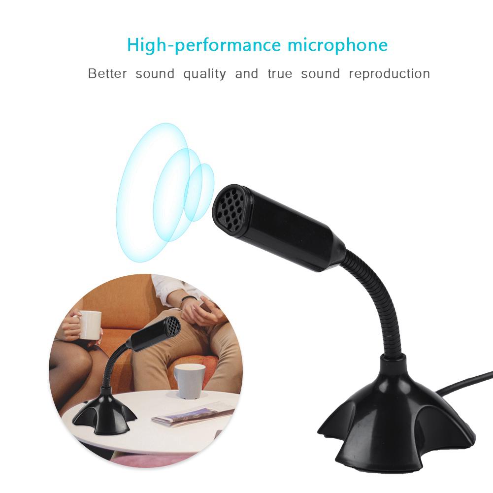    USB 2.0 Microphone, Desktop Condenser PC Laptop Mic With   Stand, Plug and Play, No Need for Any Driver, Ideal for Meeting,Online Class