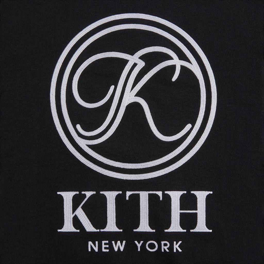 Kith Nelson Letter Design Pullover Comfortable Crew Neck Long Sleeve Sweatshirt Men sweatshirt Black KHM032349-001